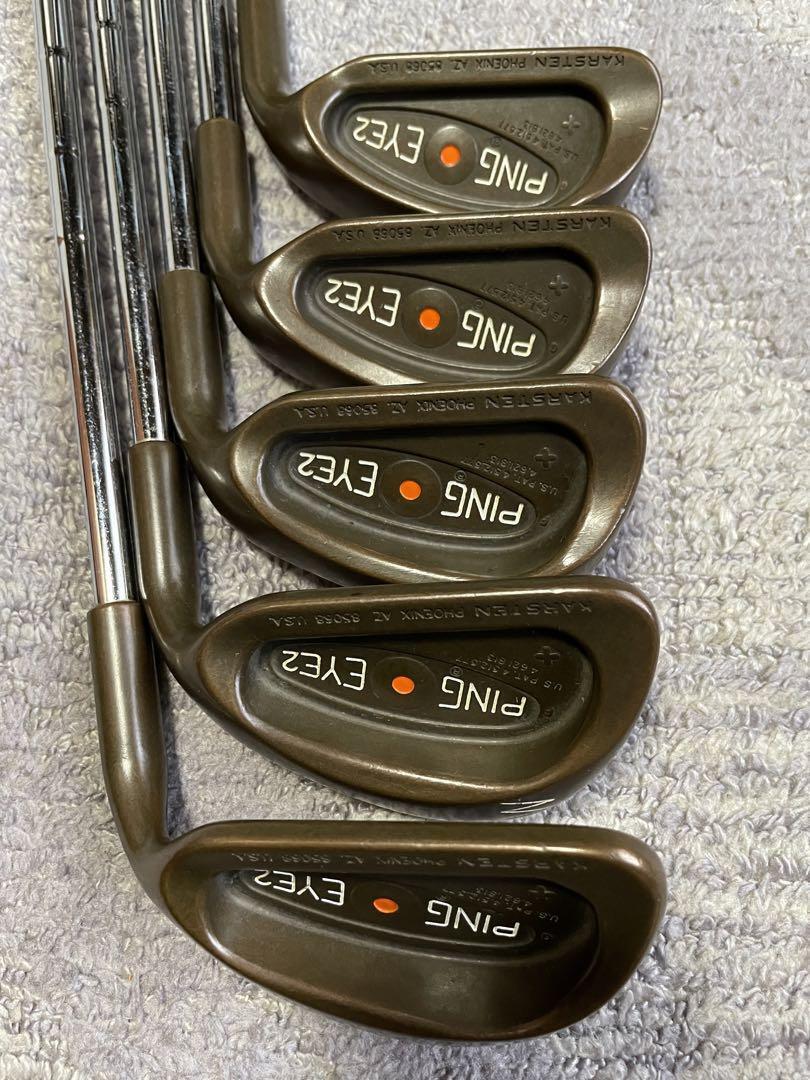 PING EYE 2+ Beryllium Copper Iron Set 9pcs 3-9 W.S Orange Dot Right from Japan