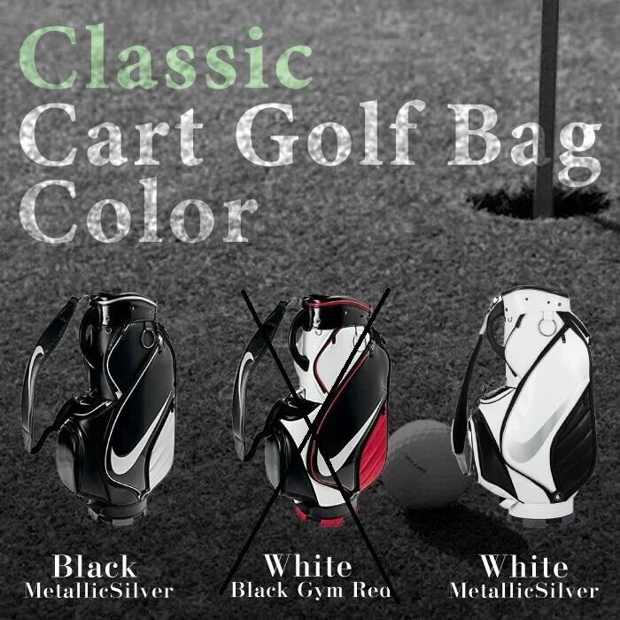 Nike CLASSIC CART GOLF BAG GF3006 Black Metallic & White Metallic F/S from Japan
