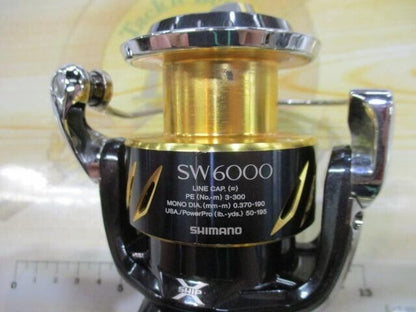 Shimano 20 STELLA SW 6000HG Spinning Reel 425g Gear Ratio 5.7:1 F/S from Japan