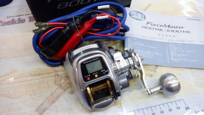 Shimano 11  FORCE MASTER 800MK MUTEKI Electric Reel 12v Silver F/S from Japan