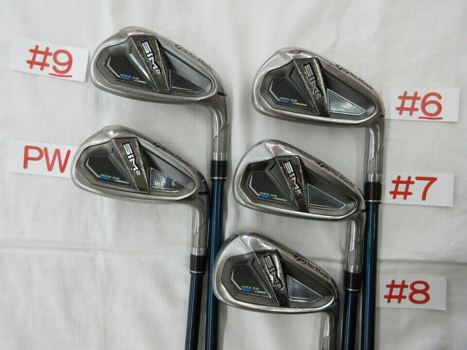 TaylorMade SIM2 MAX OS Iron Set 5pcs 6-P TENSEI BLUE TM60(SIM2) Right from Japan