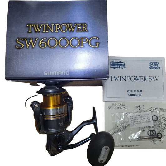 Shimano 09 TWIN POWER SW 6000PG Spinning Reel Gear Ratio 4.6:1 F/S from JAPAN