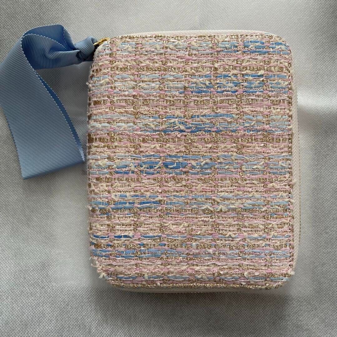 Hobonichi Techo Malhia Kent Rose Tweed Zippers Cover Free Shipping from Japan