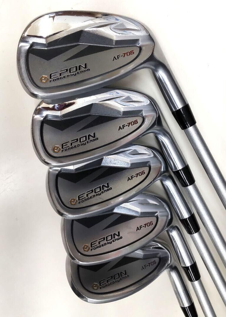 EPON AF-706 Iron Set 5pcs 8,9,Tw,Pw,Sw Waccine Compo GR55 IR Flex-R F/S from JP