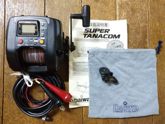 DAIWA Super Tanacom S600W Electric Fishing Reel Power Cable Right from Japan