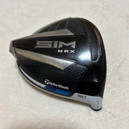 TaylorMade SIM MAX 9degree Golf Club Head Only w/Head Cover F/S from Japan