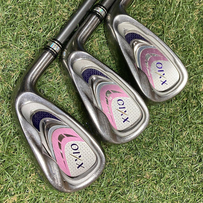 Ladies Dunlop XXIO9 Iron Set 7pcs 6-PW/AW/SW Shaft Geotech ME60B from Japan