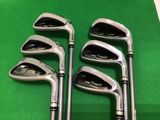 PRGR egg PC 2017 Iron set 6pcs 6-PW AW Original Carbon Flex SR/M40 from Japan