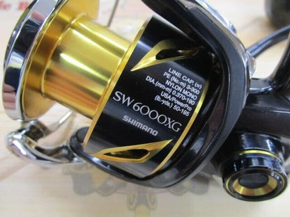 Shimano 20 STELLA SW 6000XG Spinning Reel Gear Ratio 6.2:1 425g F/S from Japan
