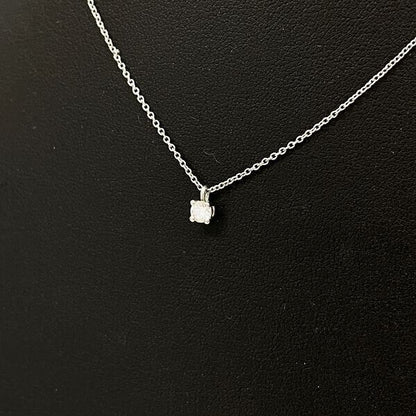 TIFFANY & Co. Solitaire 1Point Diamond Platinum necklace accessory jewelry PT