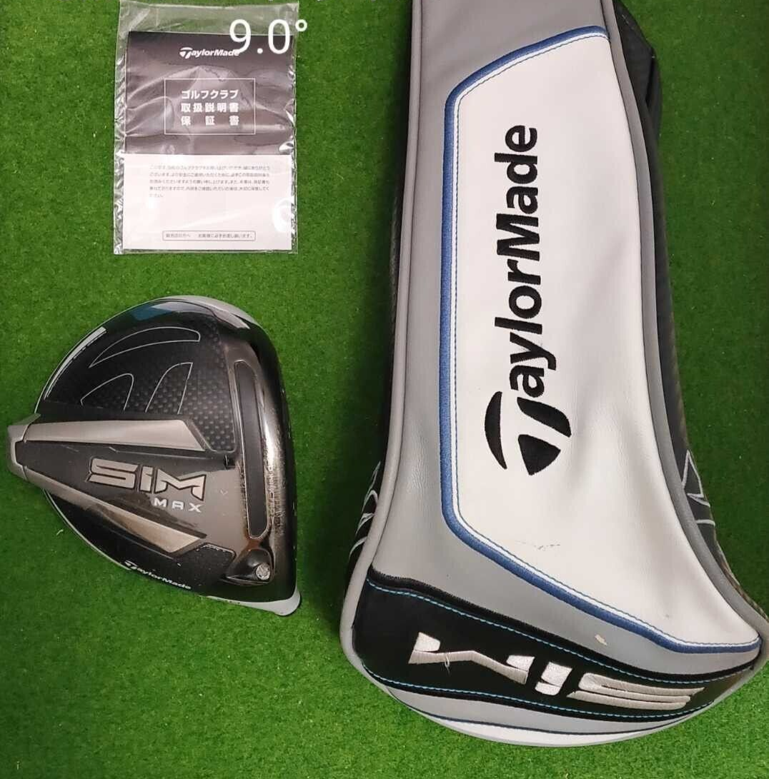 TaylorMade SIM max driver 9.0° head only from Japan