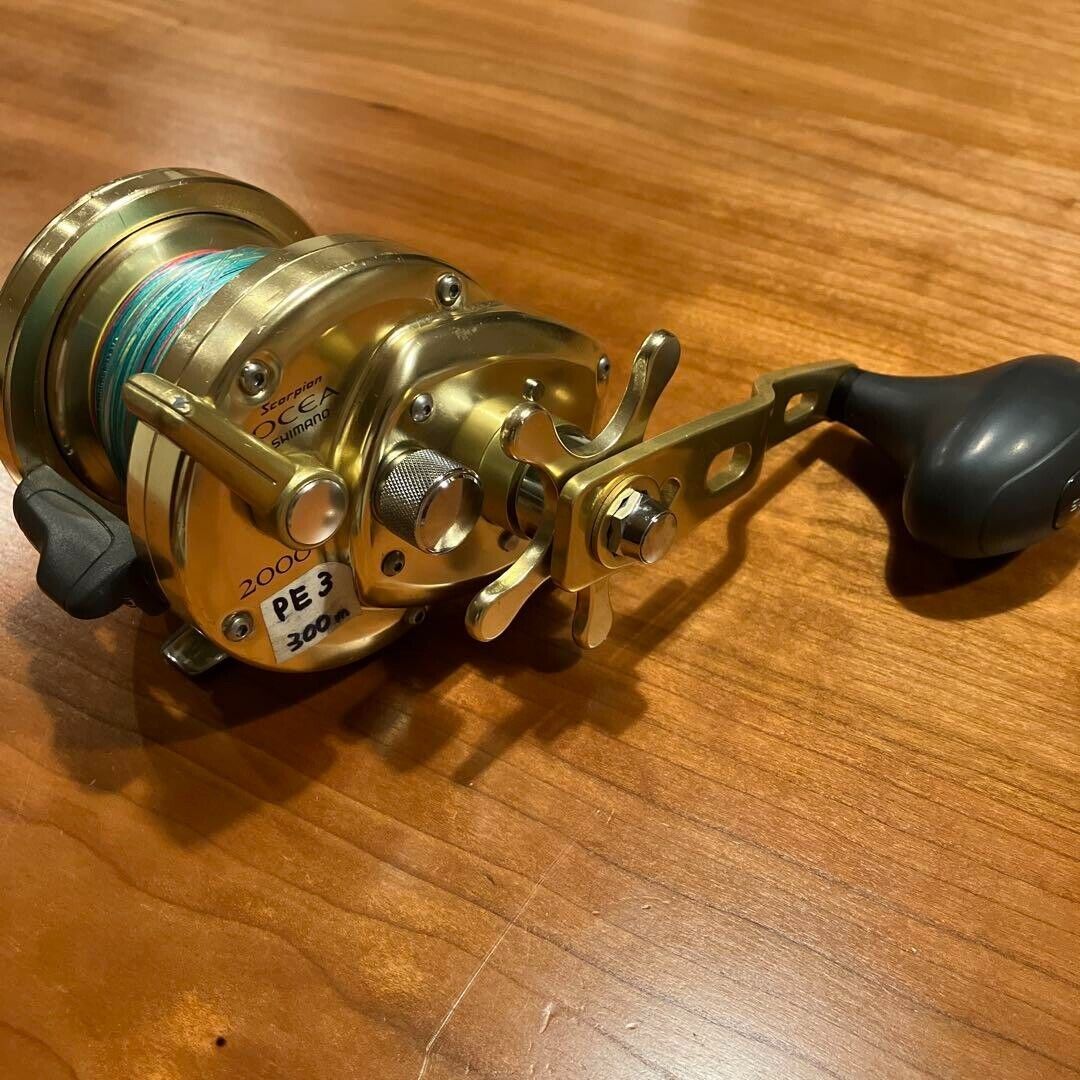 Shimano SCORPION OCEA JIGGER 2000 Right Handle 6.2:1 Baitcast Reel F/S