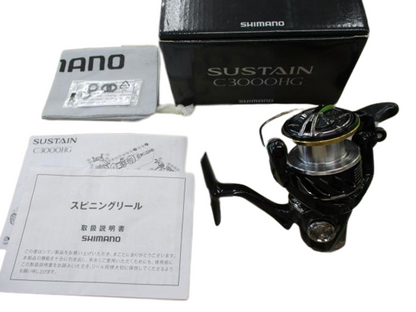 Shimano Spinning Reel 17 SUSTAIN C3000HG Gear Ratio 6.0:1 225g F/S from Japan