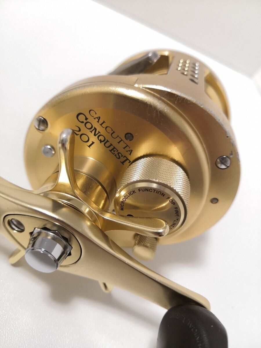 Shimano 01 CALCUTTA CONQUEST 201 Left Handle Baitcast Reel Gear 5.0 F/S From JP