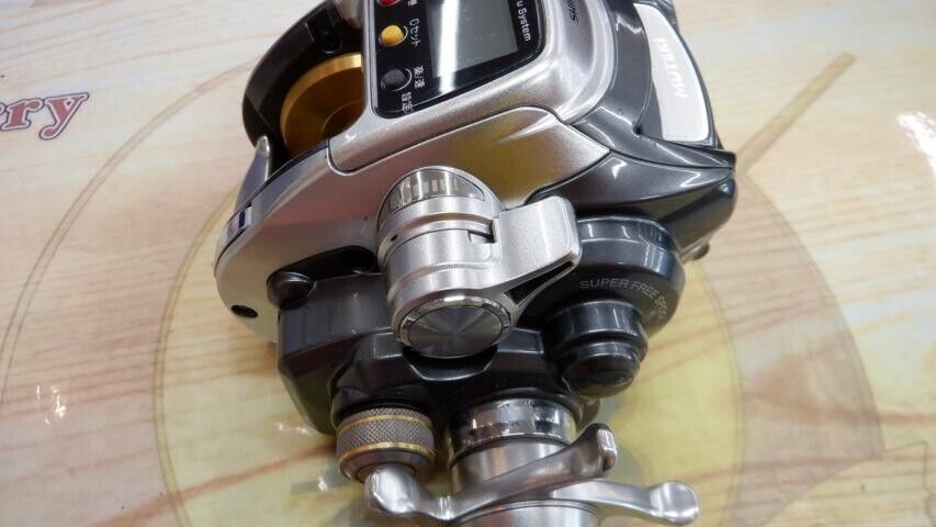 Shimano 11  FORCE MASTER 800MK MUTEKI Electric Reel 12v Silver F/S from Japan