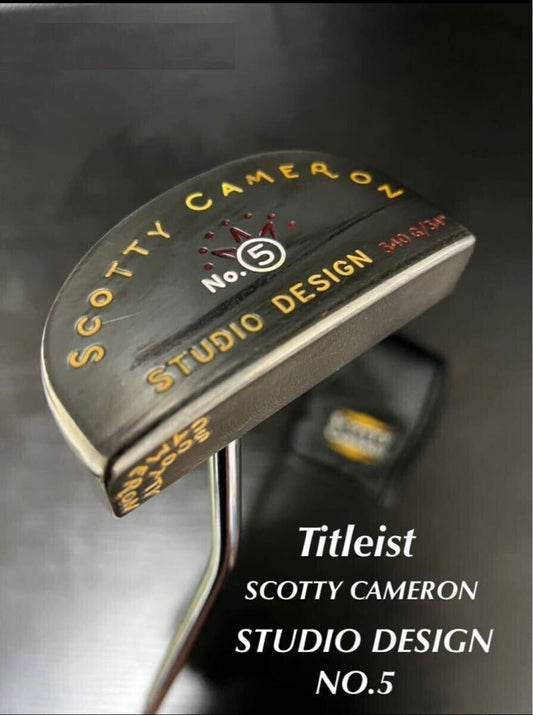 Scotty Cameron STUDIO DESIGN No.5 Putter 34in w/ Head Cover F/S from Japan