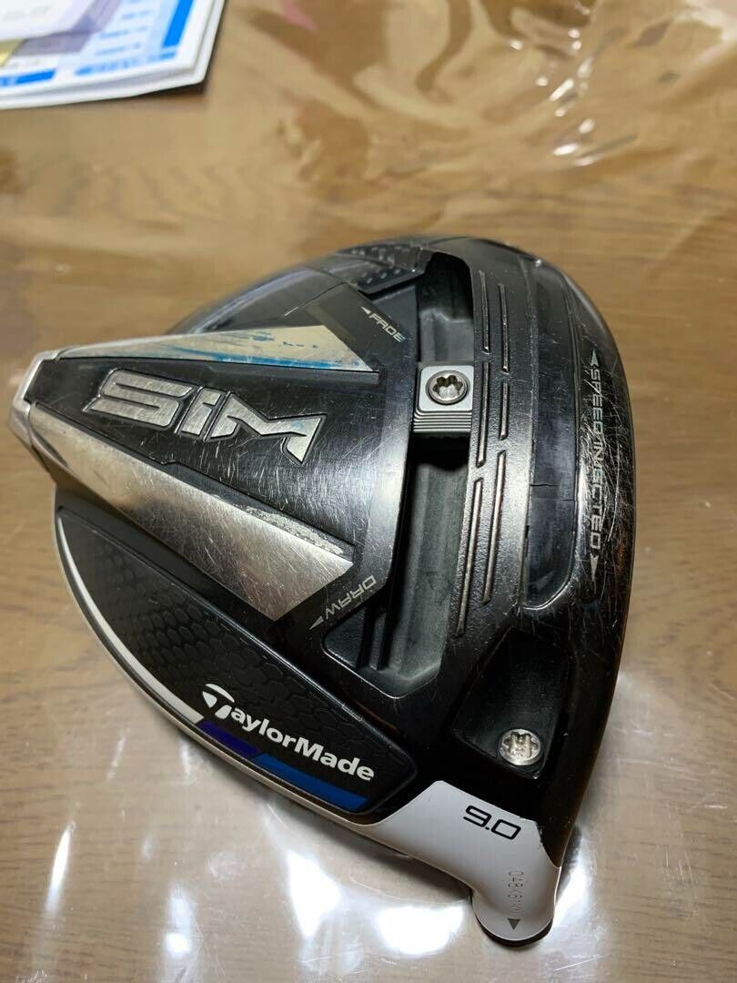 TaylorMade SIM 9degree Driver Head w/Headcover Right Handed F/S from Japan