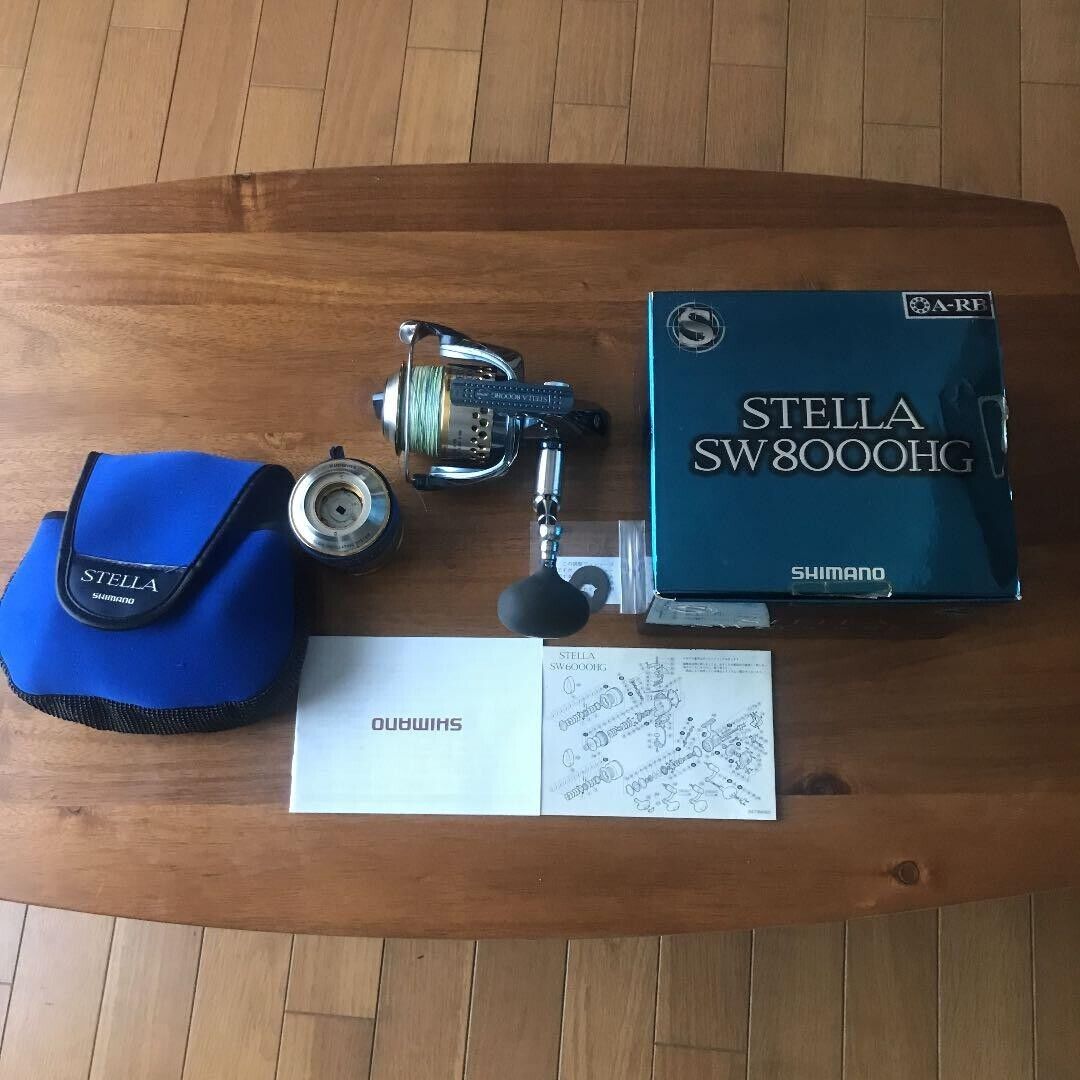 Shimano STELLA SW8000HG Spinning Reel Gear Ratio 5.0:1 570g F/S from Japan