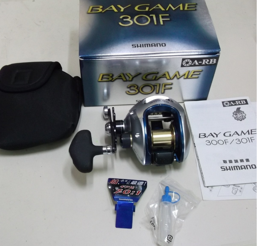 Shimano Bay Game 301F 7.0:1 Baitcasting Reel Left Hand Free Shipping from Japan