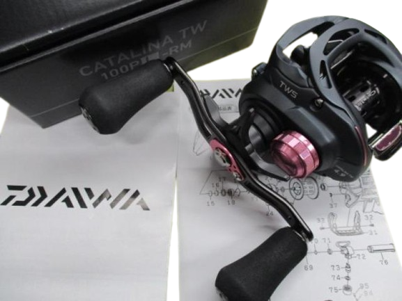 Daiwa CATALINA TW 100-PL-RM 4.9:1 Baitcasting Reel Left Handle F/S from Japan