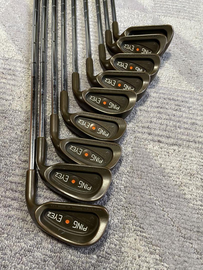 PING EYE 2＋ Beryllium Copper Iron Set 9pcs 3-9 W.S Orange Dot Right from Japan