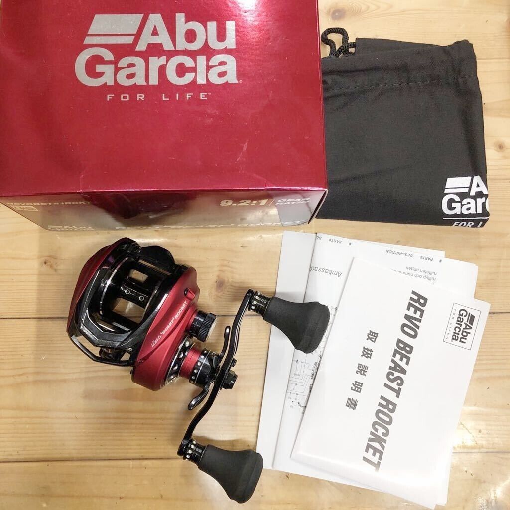 Abu Garcia REVO BEAST ROCKET 41 Left-handle Baitcast Reel Gear 9.2:1 F/S from JP