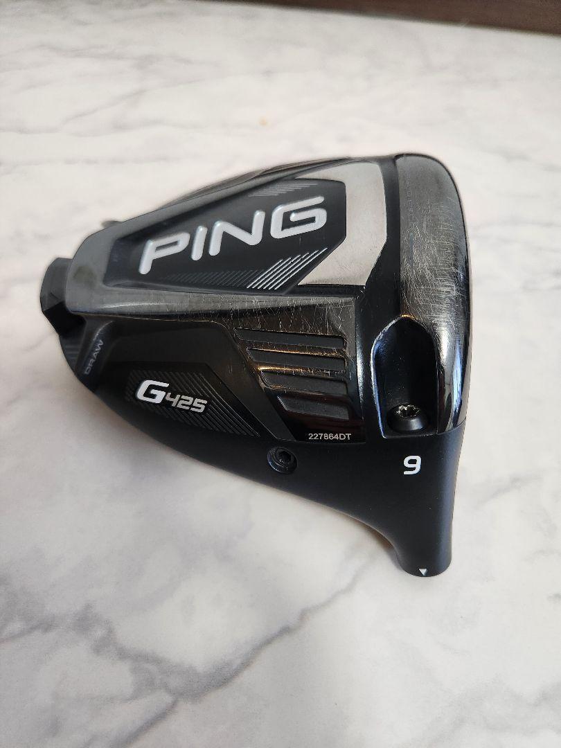 Ping G425 MAX 9 degree Driver Head Only Right Handed w/ Head cover from Japan