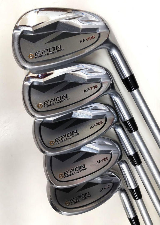 EPON AF-706 Iron Set 5pcs 8-PW/ TW/ SW Waccine Compo GR55 IR Flex-R from Japan