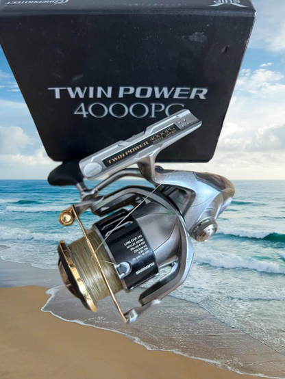 Shimano 15 TWIN POWER 4000PG Spinning Reel Gear Ratio 4.4:1 290g F/S From Japan