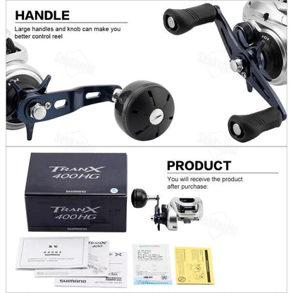 Shimano TRANX 400 HG Bait Casting Reel Gear Ratio 7.6:1 Weight 340g F/S from JP