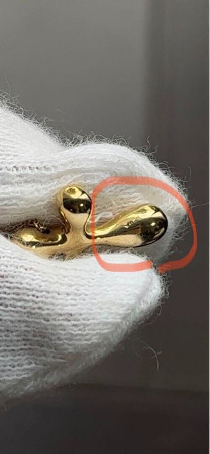Tiffany & Co. Elsa Peretti K18 Gold Cross Necklace Pendant Accessory Jewelry 18K