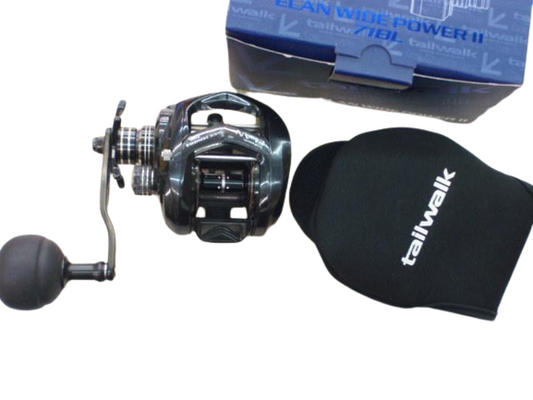 Tailwalk ELAN WIDEPOWER II 71BL Baitcasting Reel Gear Ratio 7.1:1 F/S from Japan