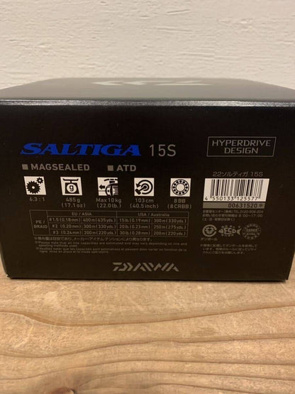 Daiwa 22 SALTIGA 15S Right Handle Casting Reel Gear Ratio 6.3:1 F/S from Japan