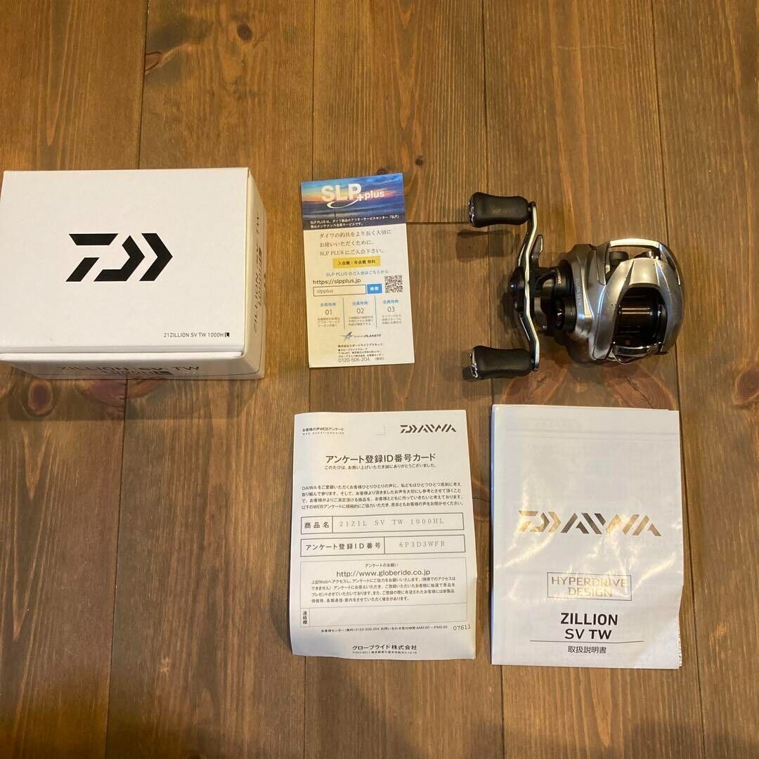 Daiwa 21 Zillion SV TW 1000HL Left Handle Bait Reel Gear Ratio 7.1:1 F/S from JP