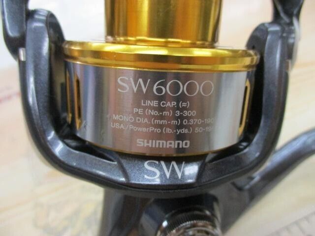 Shimano 15 TWIN POWE SW 6000HG Gear Ratio 5.7:1 Spinning Reel F/S from Japan